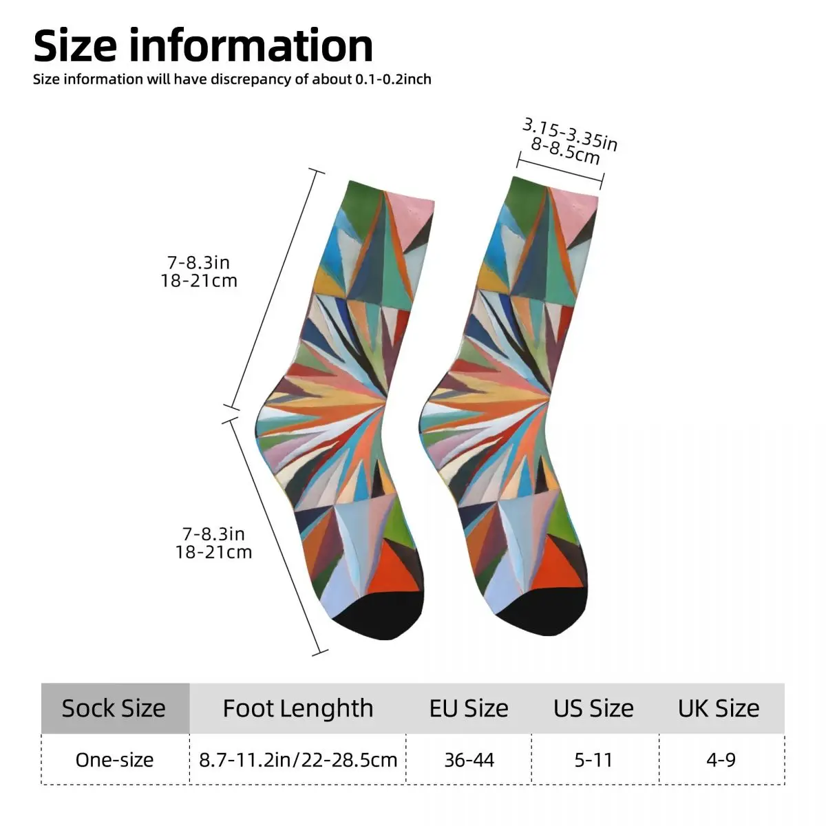 Crazy compression Box 3 calzini per uomo Harajuku Seamless Pattern Crew Sock novità