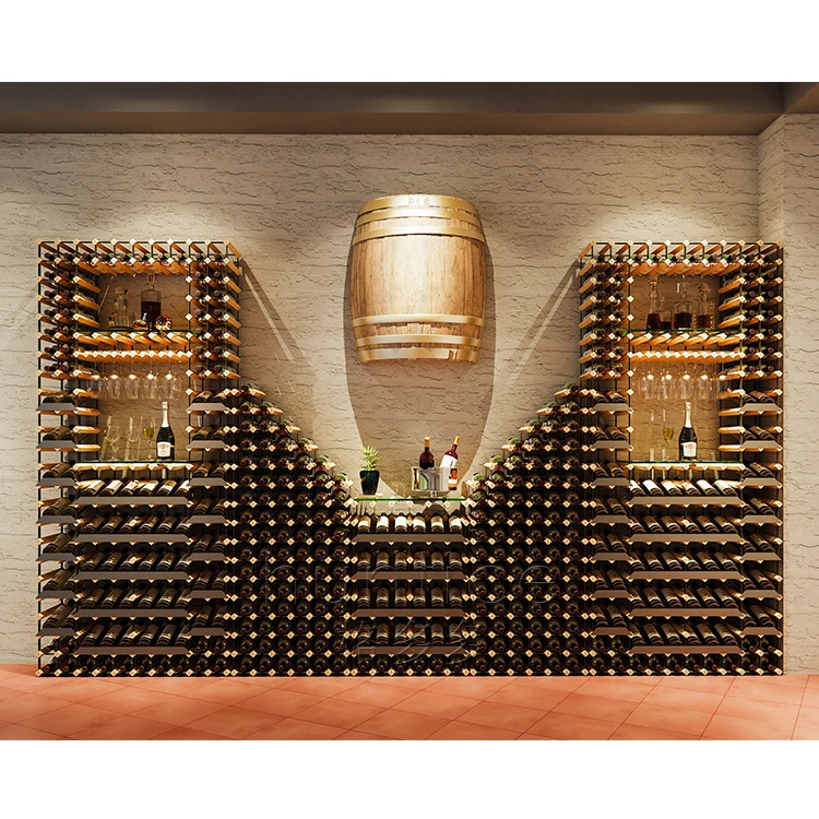 

Wine Rack Ornament Wine Cabinet Wine Rack Display Bottle Household Shelf Beech