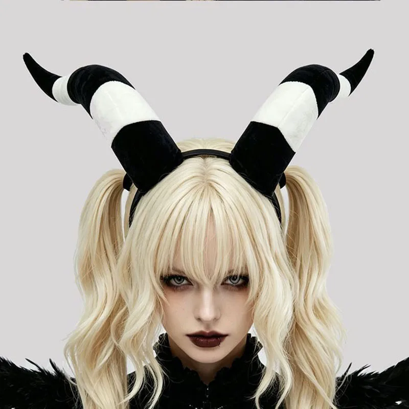 Anime Halloween Demon Headwear Cosplay Props Festival Party Performance Accessories Blitzo Richard Millie Devil Horns Headband