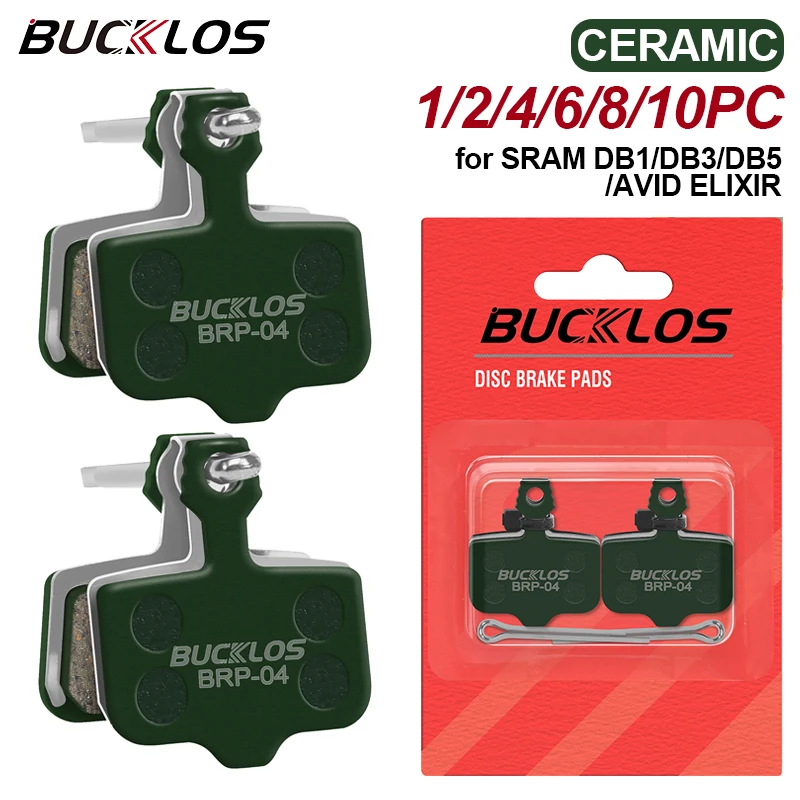 BUCKLOS Ceramic Bicycle Brake Pads MTB Road Bike Hydraulic Disc Brake Pads Wear-resistant Bicycle Disk Brake Pad for Sram ELIXIR