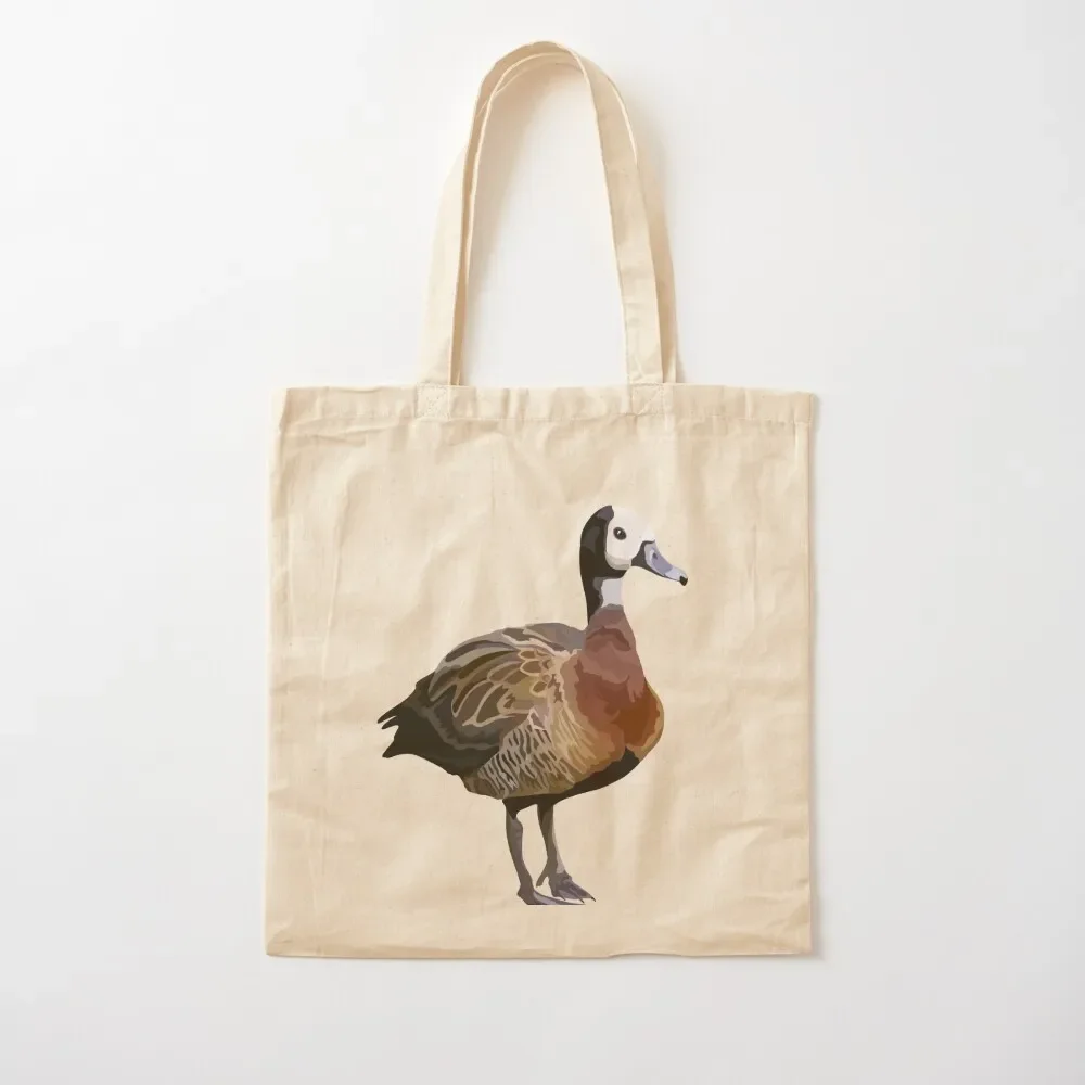 

W is for White faced whistling duck Tote Bag personalized tote bag bags for women Large bags for women Bag