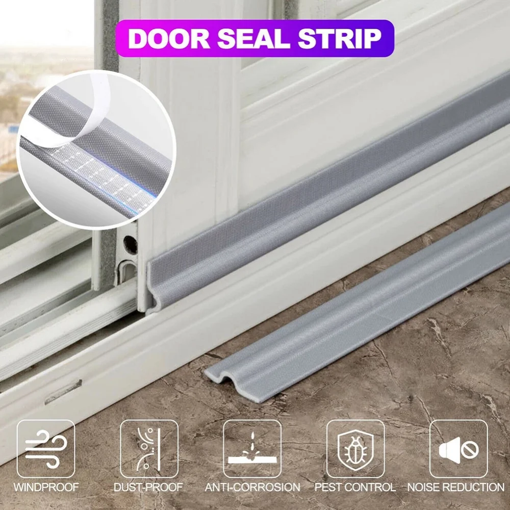 40M Hot Selling Rubber Windows Strip Weather Windproof Soundproof Foam Nsulation Anti Air Leak Door Bottom Gap Sticking Tape