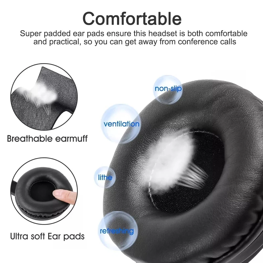 USB Truck Driver Headset USB Computer Headset with Noise Cancelling Rotatable Microphone Chatting Network Teaching Wired Headset