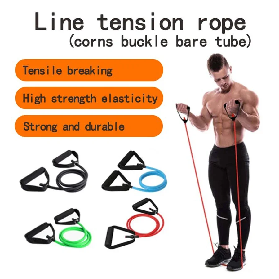 

1pc tension rope, sports elastic rope, fitness tension device, yoga elastic resistance rope, resistance tension belt Parachute