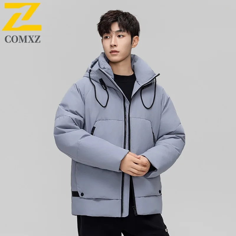 

Winter Down Cotton Jacket Fashion Stand Collar Outdoor Travel Windproof Thermal Coat Camping Adventure Multi Functional Parker