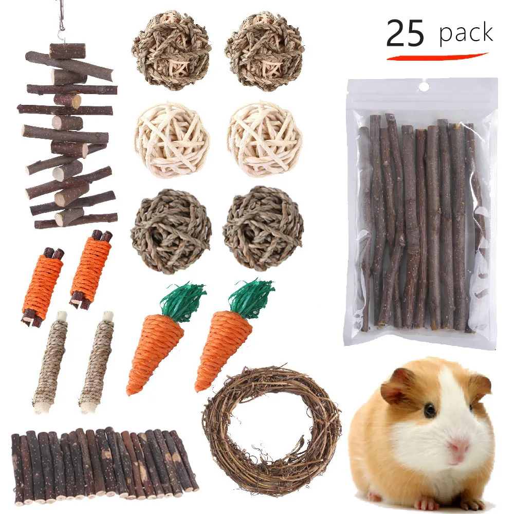 

Pet Rabbit Guinea Pig Dragon Cat Fun Toy Hamster Rabbit Rabbit Tooth Grinding Set Pet Tooth Grinding Snacks