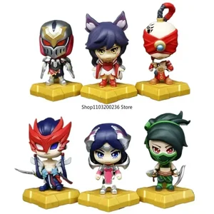 Orijinal lol league of legends dokuz kuyruklu şeytan tilki ahri ırelia akali zed yone, lee sin, heykelleri oyun aksiyon figürleri modeli hediye 6 Büyük satış, lol ırelia-no. 5