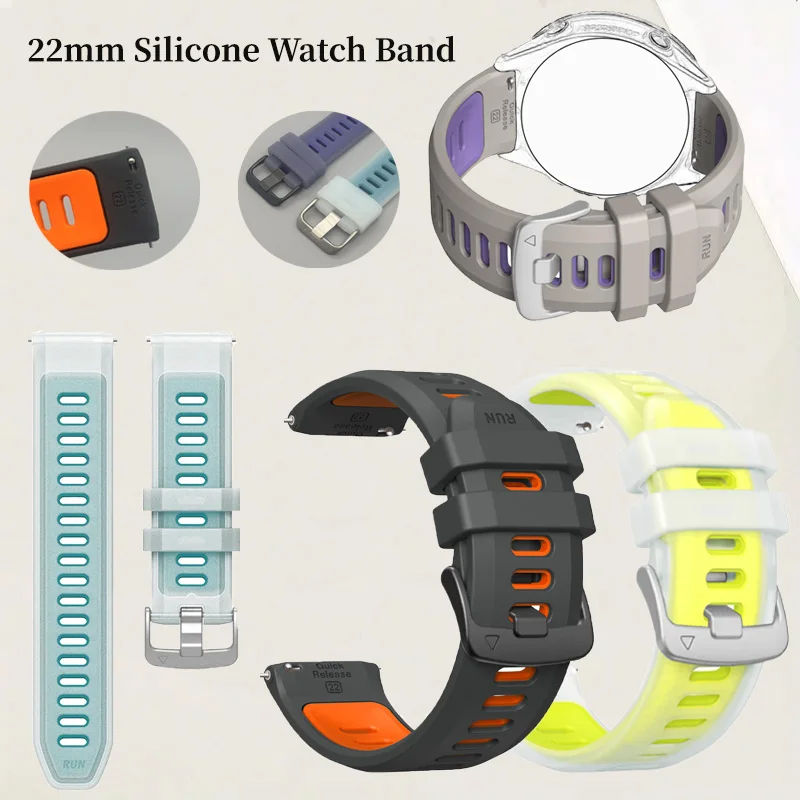 22mm Silikonarmband Forerunner 570-47mm 970 965 955 945 935 745 Armband für Venu3 2 für Garmin Active Fenix ChronosArmband