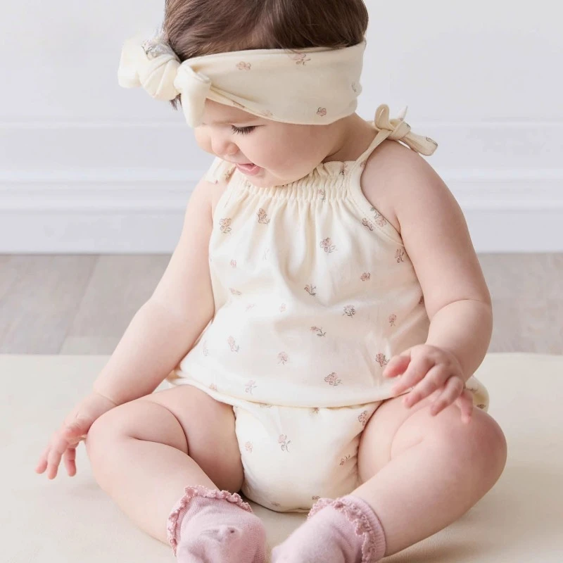 

2025 Summer Baby Girl Bodysuit Clothes Floral Print Onesie Cotton Cute Sleeveless Romper Newborn Outfits Ropa Bebes Onesie