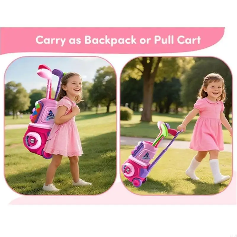 Set da golf sottile trasportabile Giocattolo per sport all aperta Piano Corrente continua Trasporto per Garden Beach