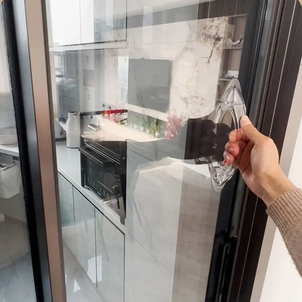 

Minimalist Self-adhesive Door Handle Non-slip Safe Grip No-punching Door Handle Strong pasting Plastic Door Pull Glass Door