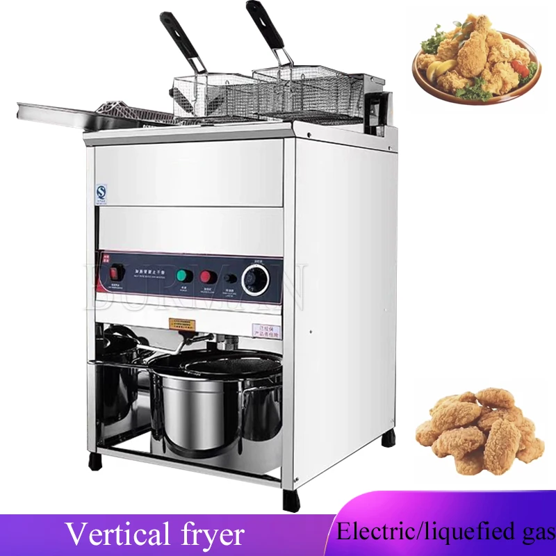 Hot Sale 30L Vertical  Electric  Deep Fryer Chicken Fryer With Automatic Constant Temperature Function