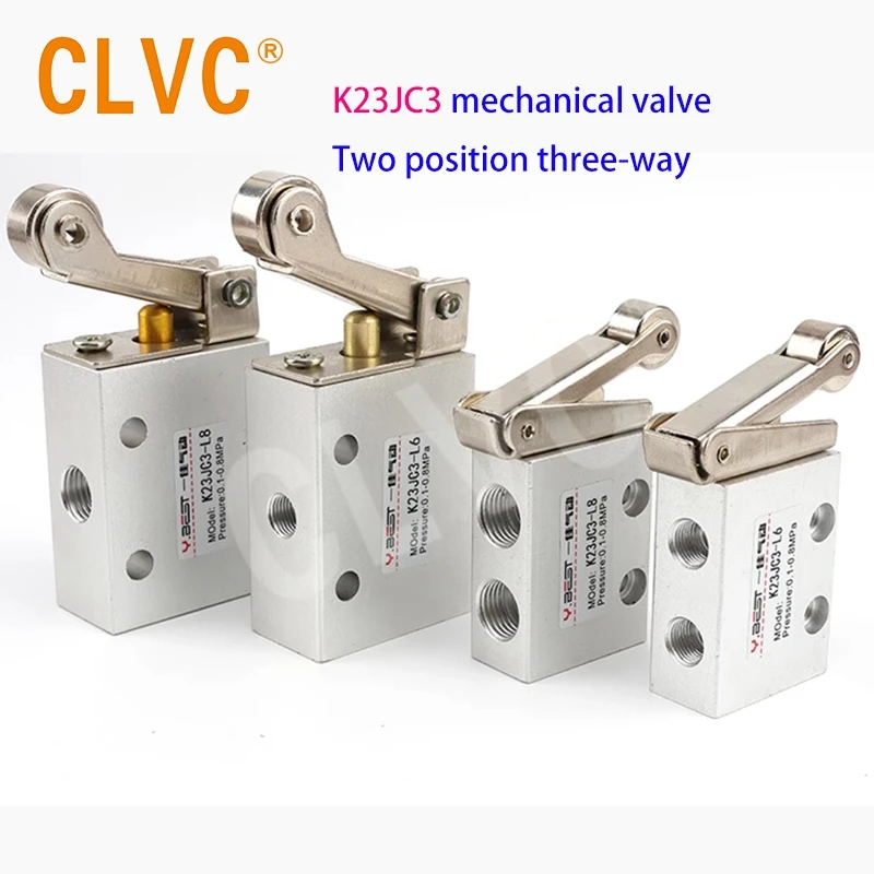 JM-07 pneumatic Button Valve Diaphragm Valve 3 Position 2 Way Roller Type K23JC3-L6/L8 Large Small Roller Mechanical Valve