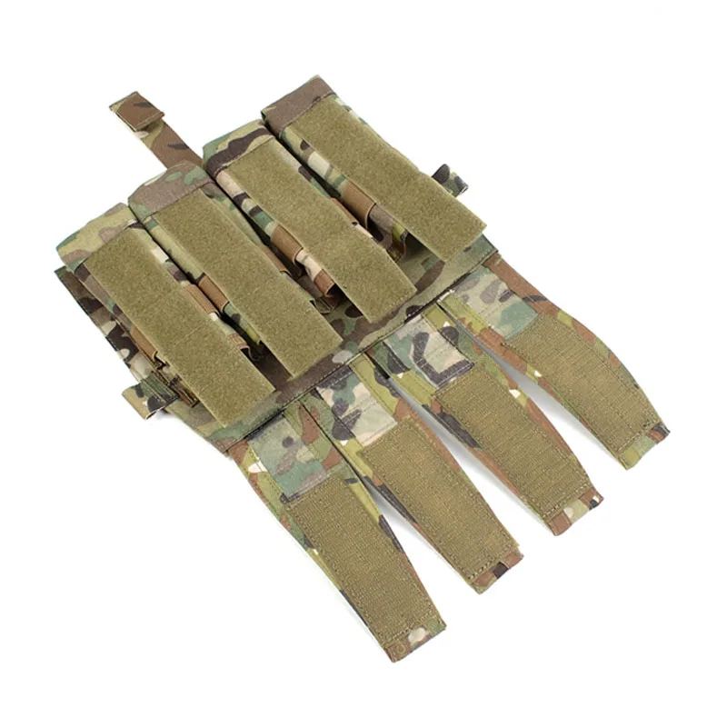 Outdoor Tactical Vest JPC2.0 AVS Flap Quadruple SMG 9mm 45 Attack Front Panel Bag Tools Sundries Pouch