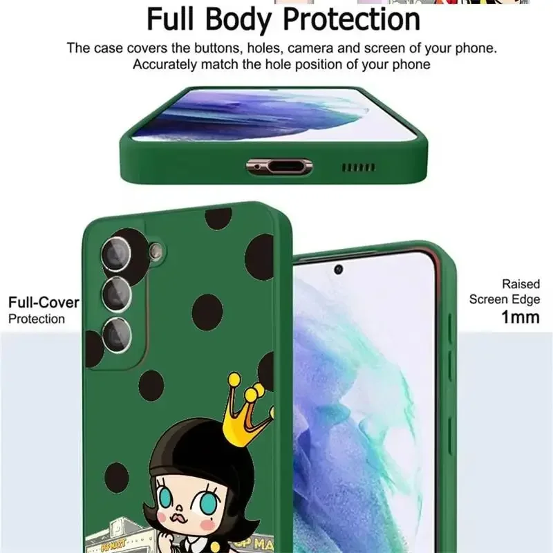 For Samsung S24 Soft Silicone Full-Wrap Phone Case For S24 Ultra S23 Plus/Ultra 21fe Shockproof Anti-Fingerprint Shockproof case