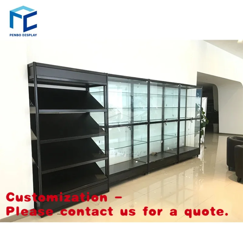 

custom.Display Cabinet Glass showcase Shelf Cabinet Products Merchandise Cosmetics Display Cabinet Jewelry Display Stand