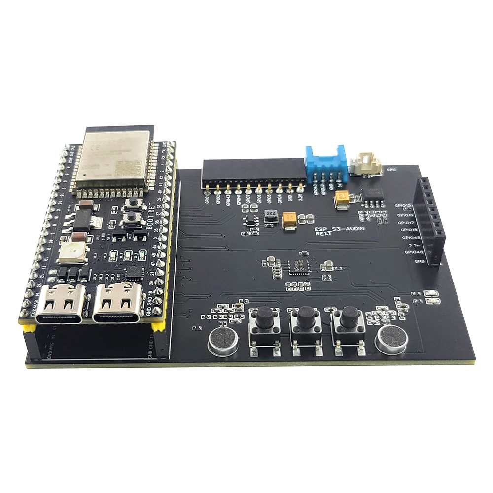 ESP32-S3 N16R8 Entwicklungsboard WiFi-Modul-Kit mit Doppel-Mikrofon-Lautsprecher für KI-Sprachinteraktion DIY IoT Smart Home Erweiterung – Detail 13