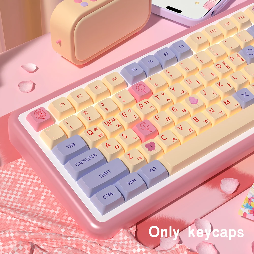 

Marshmallow theme XDA Profile keycaps Spanish/Korean/French/German/Portuguese/Russian/Japanese keycap For Mechanical Keyboard