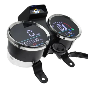 Motocicleta Velocidade Tacômetro para Suzuki GN 125, Montagem Medidor Digital, velocímetro, odômetro, calibre, indicador de engrenagem Instrumento 8 principais vendas velocimetro para moto 125 - №4