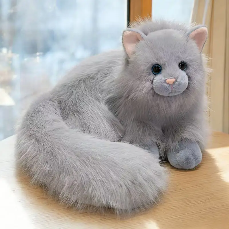 

The latest high-end simulated cat doll Kawaii stuffed plush toy doll cartoon anime pillow cute children's birthday holiday gift