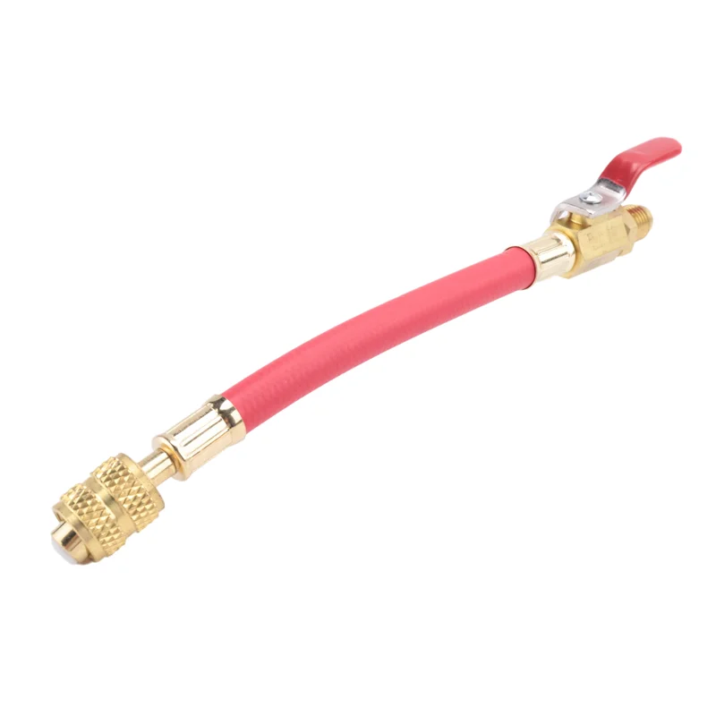 

YWDZ-R134A R410 R22 HBA-B03 PSI Набор манометров для зарядки кондиционера Шланг для заправки холодильного оборудования HVAC Шланги для холодоагента с деталями шарового клапана