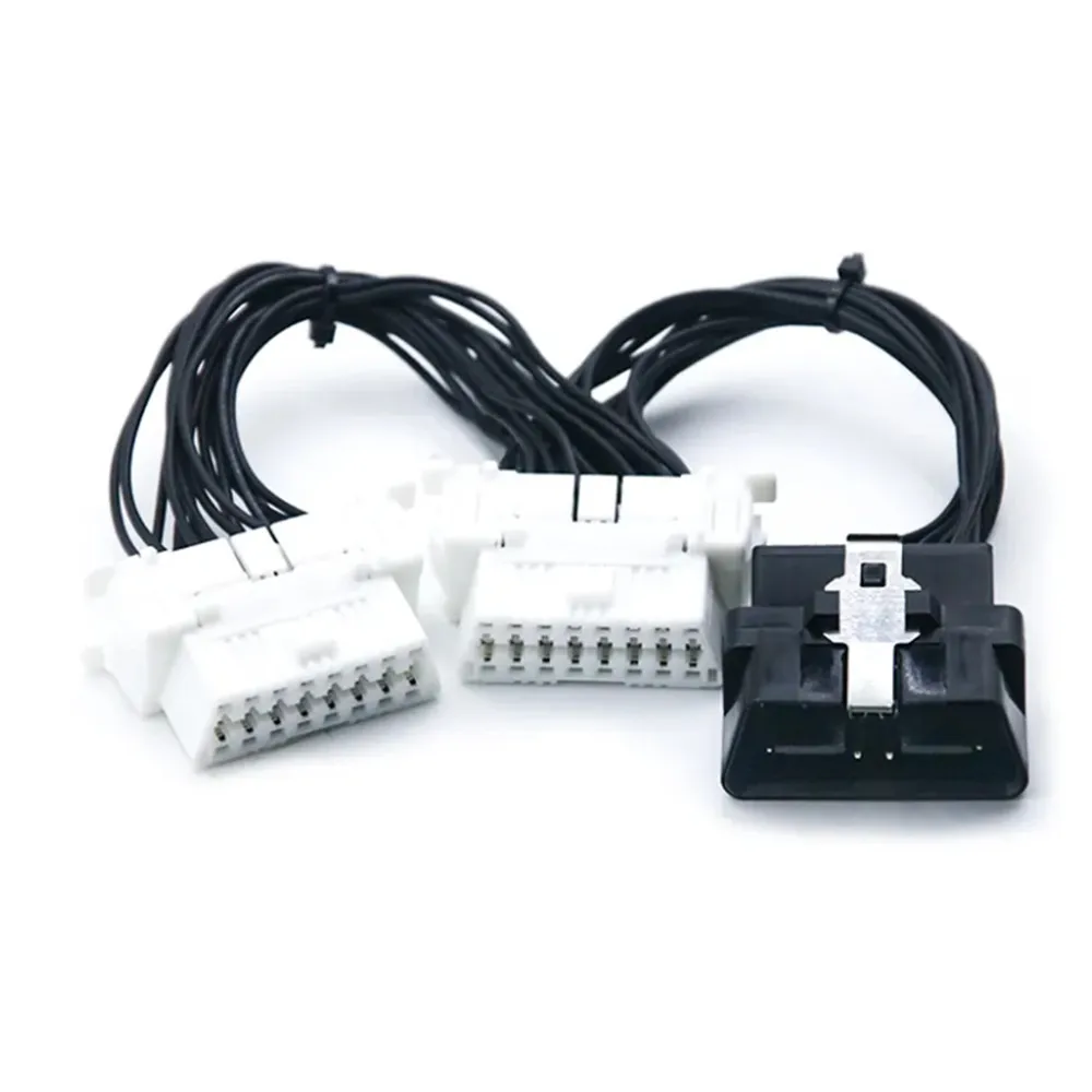 16Pin OBD2 OBDII OBD 2  Extension Cable 1 Male to 2 Female Y Cable OBD Cable for OBD2 Auto Diagnostic System
