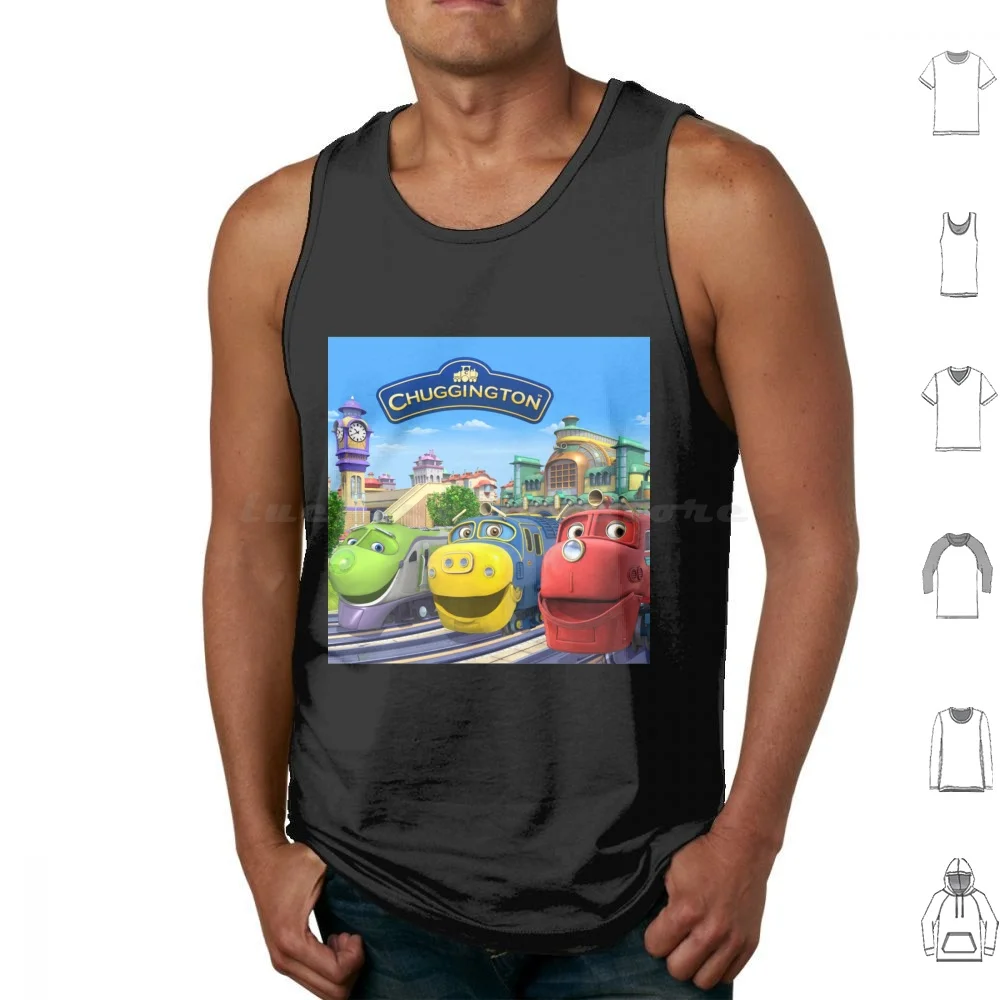 Chuggington Background Tank Tops Print Cotton Octonauts Kids Kwazii Cute Cartoon Adventure Barnacle Tv Birthday Captain