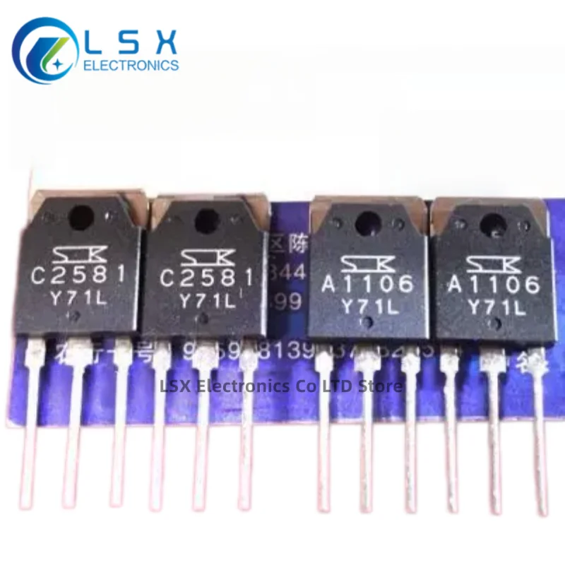 5pairs-10pairs A1106 C2581 2SA1106 2SC2581 Audio Power Amplifier Matched Transistors