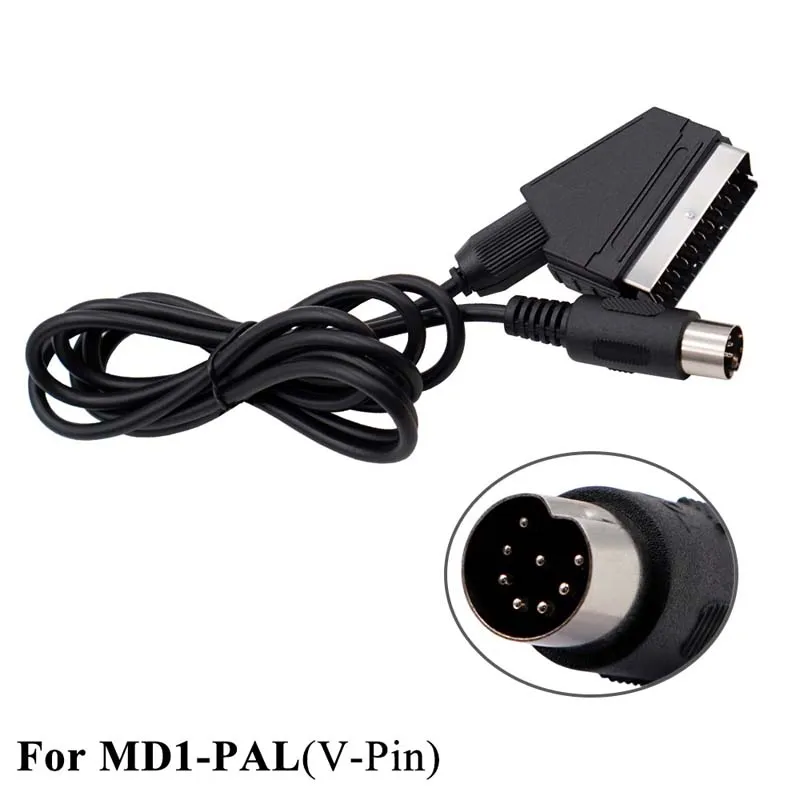 RGB Scart Cable for Sony PS2 PS1 for Sega Dreamcast Saturn MD1 MD2 Genesis for Microsoft Xbox for Nintendo WII Game Console Cord view 3