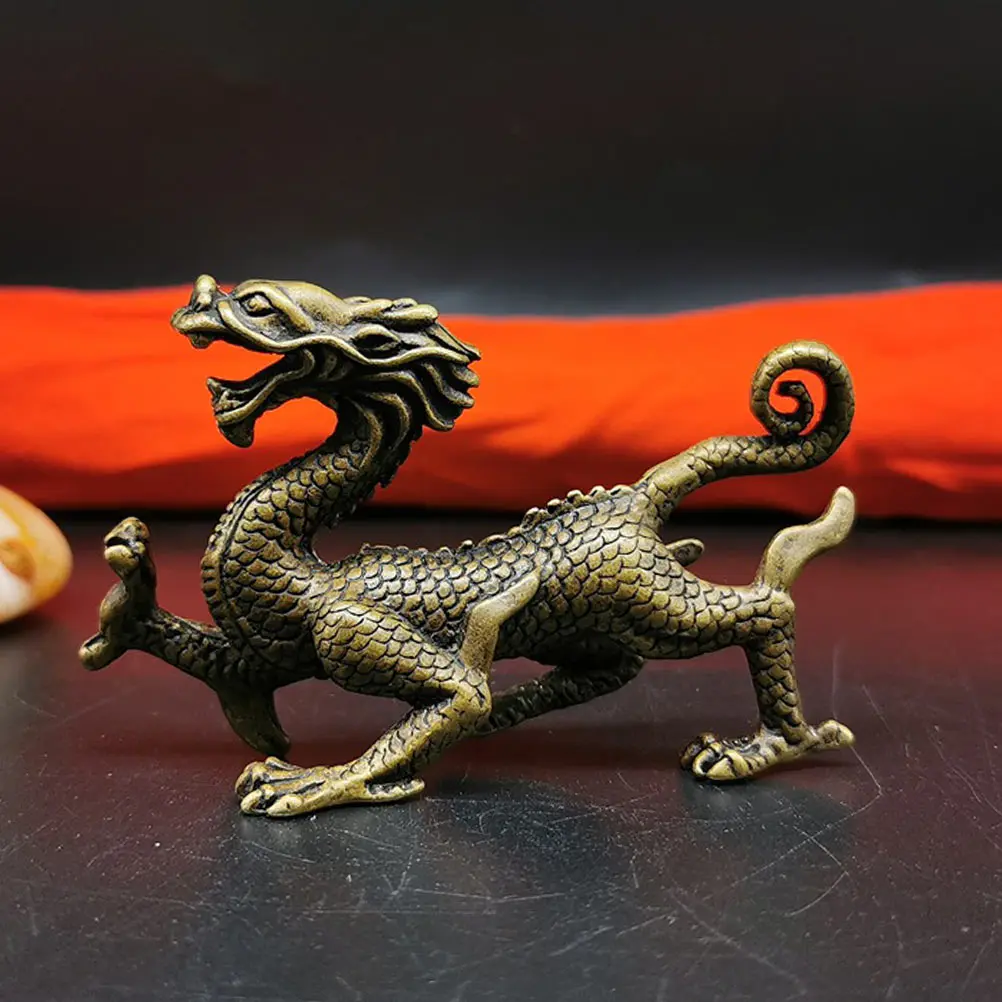

Brass Pet 1 Auspicious Model Decor Desktop nament Craft Home Adornment Style Safe Unique Creative