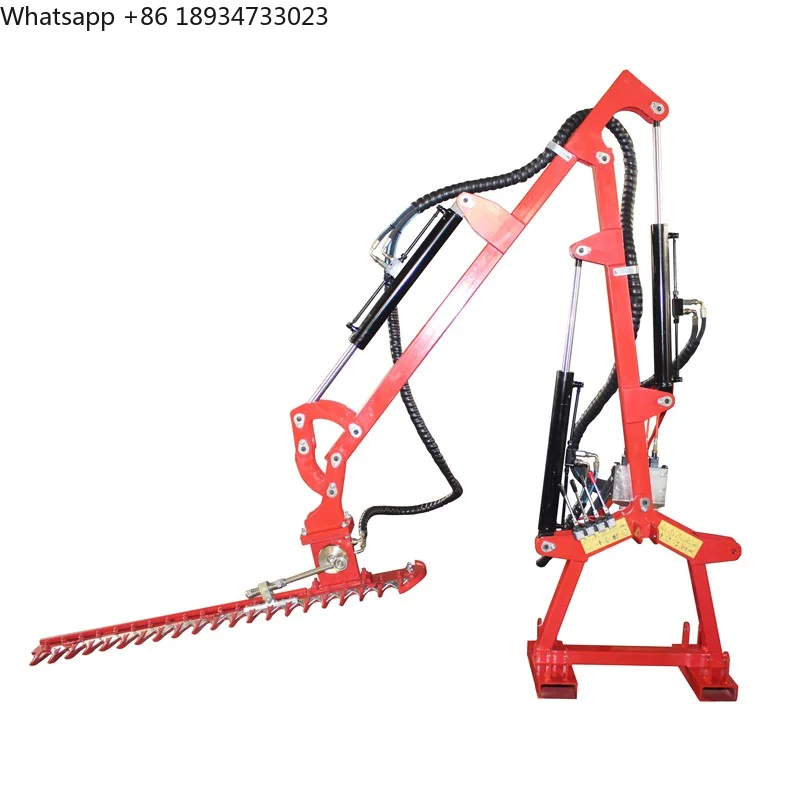 THT150B Tractor Hedge Trimmer Wide Cutting Width PTO-Powered Rotatable Deck for Farm & Forestry