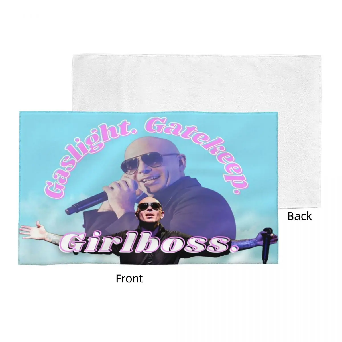 Custom Mr Worldwide Says To Girlboss Soft Face Towel Quick Dry Pool Bath Cotton Towels Absorbent Quick