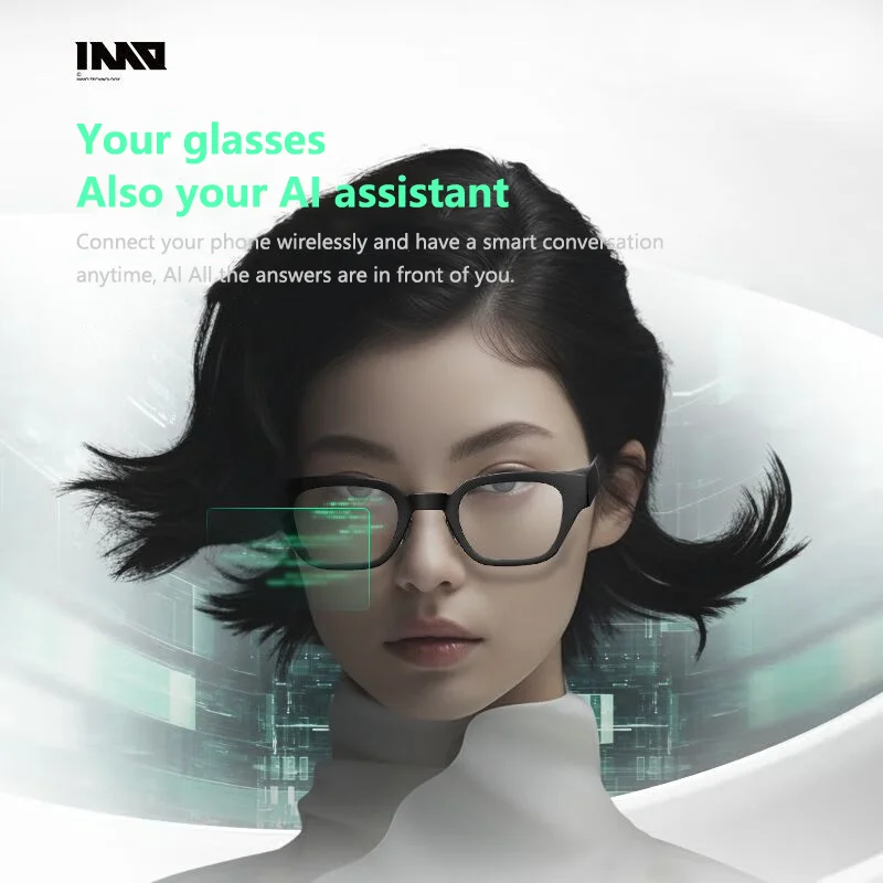 Inmo Go-gafas inteligentes AR, lentes reales, inalámbricas, ultraligeras, AI Assistant, traductor