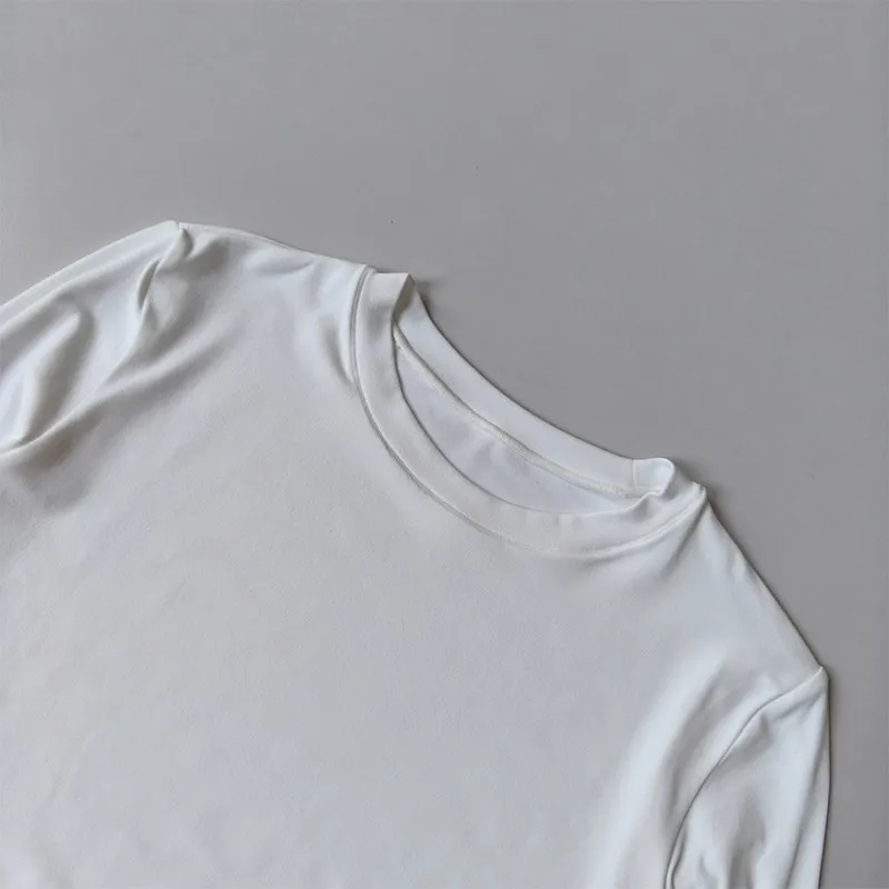 Damen-Langarm-Yoga-T-Shirt, schnelltrocknendes Sport-Top, Workout-T-Shirt, Laufshirt, sexy Bauchfreies Fitness-Gym-Shirt, Sportbekleidung – Detail 11