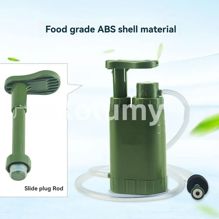 ‌The Emergency Water Purifier Has a 3-Level Filtration Effect, Which Is Easy To Operate And Has a Compact And Lightweight Appear