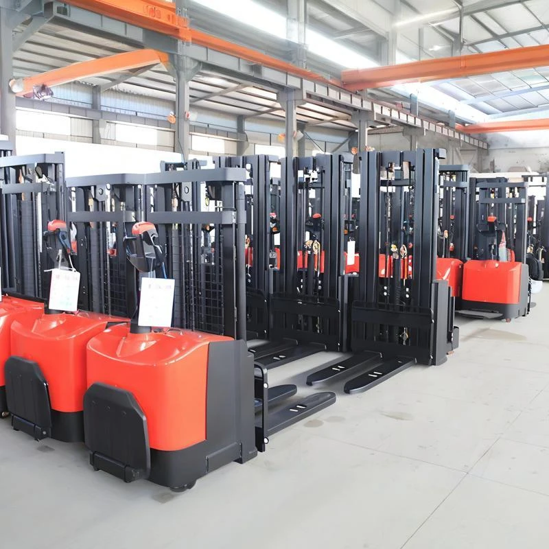 Customized 1 Ton 2 Ton 3 M 4 M Lifting Height Forklift Full Electric Pallet Stacker With Battery Charger