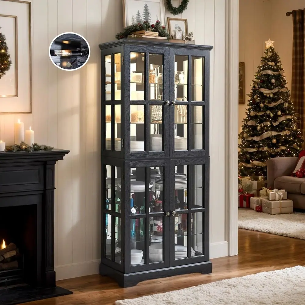 69 Wood 6-Tier Glas…