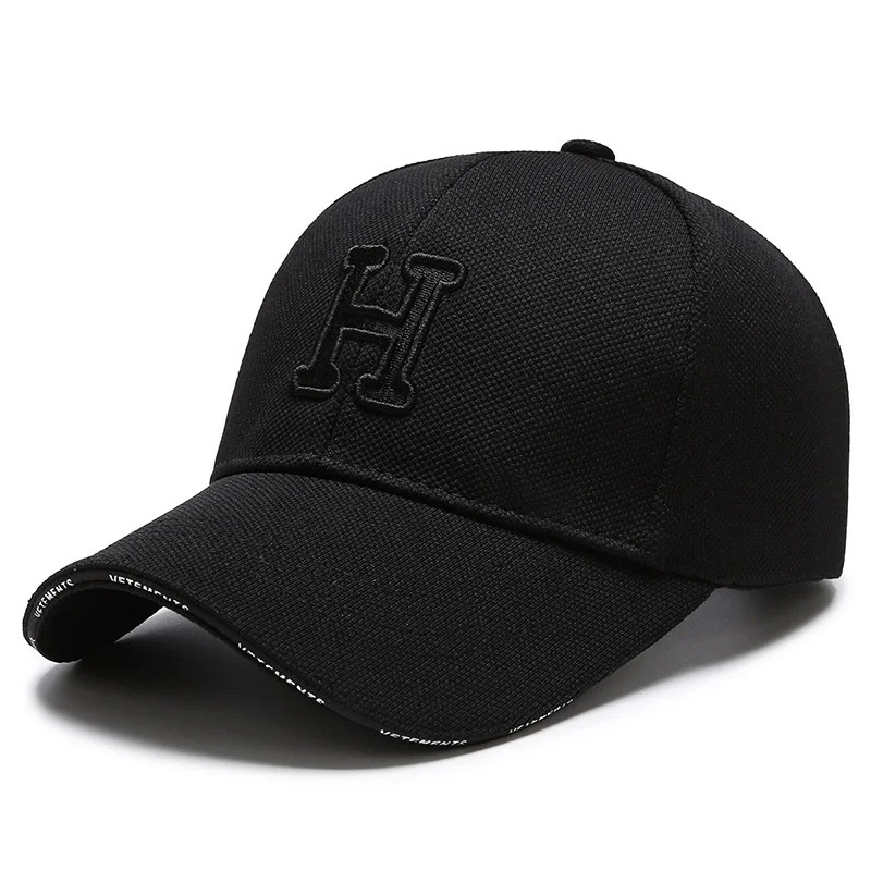 Baseball Cap Female Spring And Autumn Korean Version  Letter H Standard Sunshade Hat Fashionable Outdoor Skinny Small