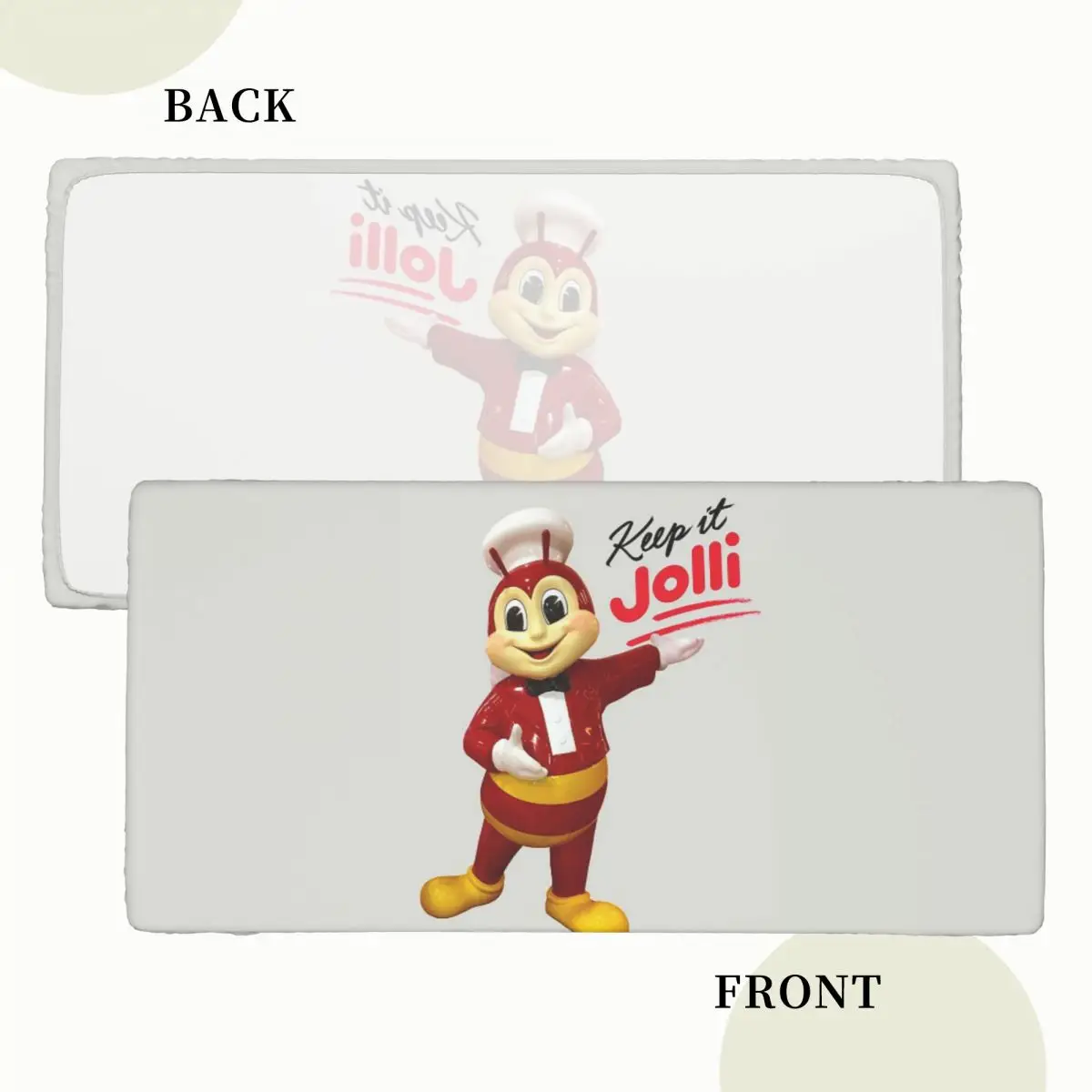 Jollibee Custom Rectangular Tablecloth Waterproof Table Cover for Dining Events Table Cloth