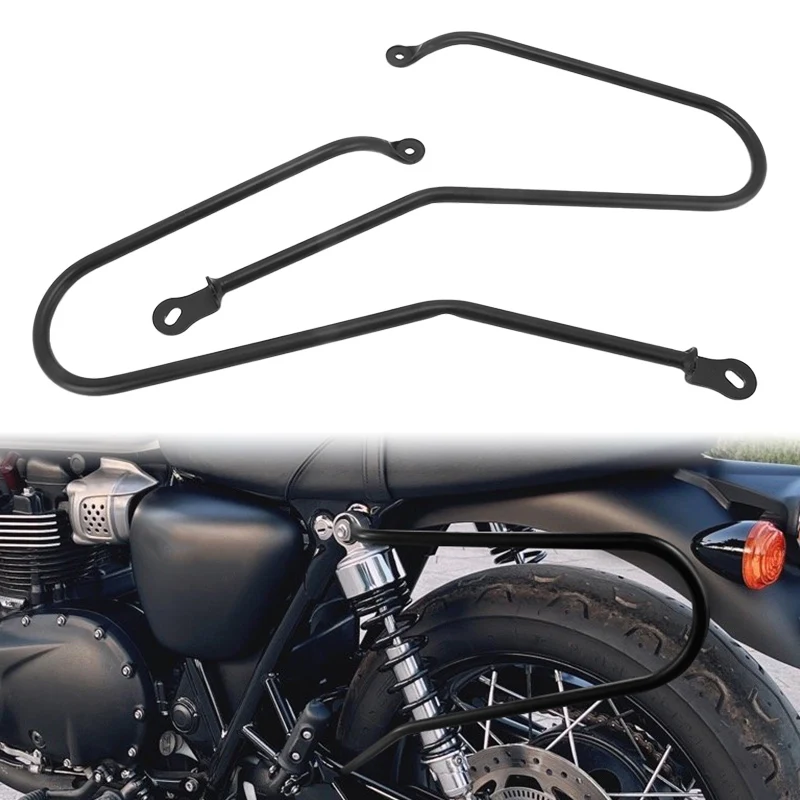 Ferro Saddlebag Guardas Suporte Bar Bracket Mount, Acessórios para Motocicletas, Triumph T120, T100, Bonneville, Mag Wheel 2001-2016