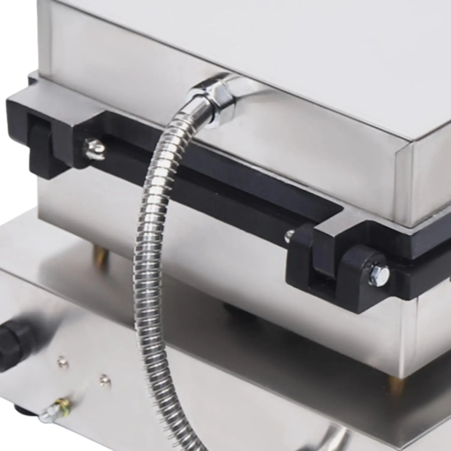 Juego de desayuno de 1750w, máquina para hacer gofres de acero inoxidable, gofrera cuadrada, platos extragrandes antiadherentes, Control de temperatura y tiempo