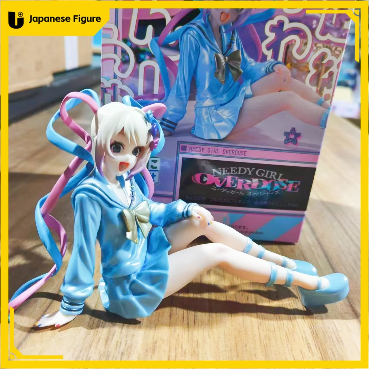 

In Stock Original Genuine SEGA PM Chokonose Figure KAnge Luminasta NEEDY GIRL OVERDOSE PVC Anime Figure Model Toy Ornament Gift