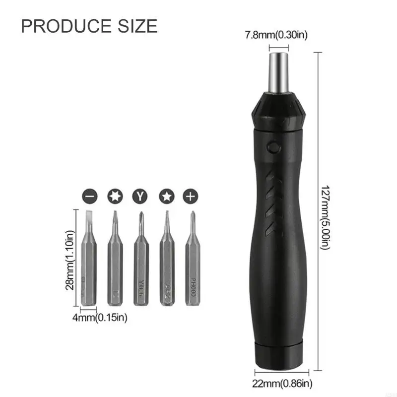 5 In 1 Ratcheting Screwdriver Set with Steel Bit Small Handle Simple to Operate for Accuracy Repair A2BB