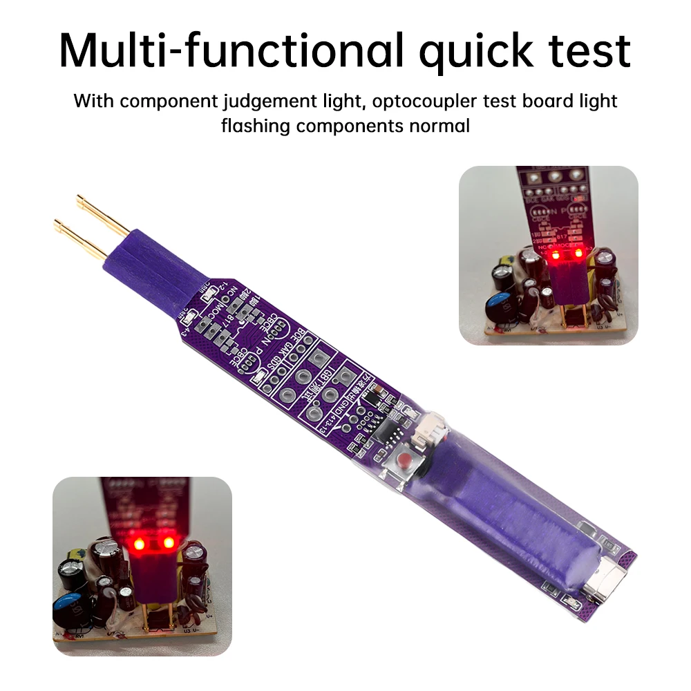 Optocoupler Tester Optocoupler Test Detection Tool 5V Multifunction Optocoupler Test Module Type-c Optocoupler Repair Tool