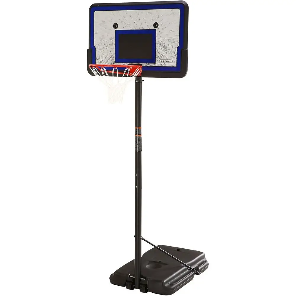 

Adjustable Height Basketball Stand, 7.5-10ft, 44 Shatterproof Backboard
