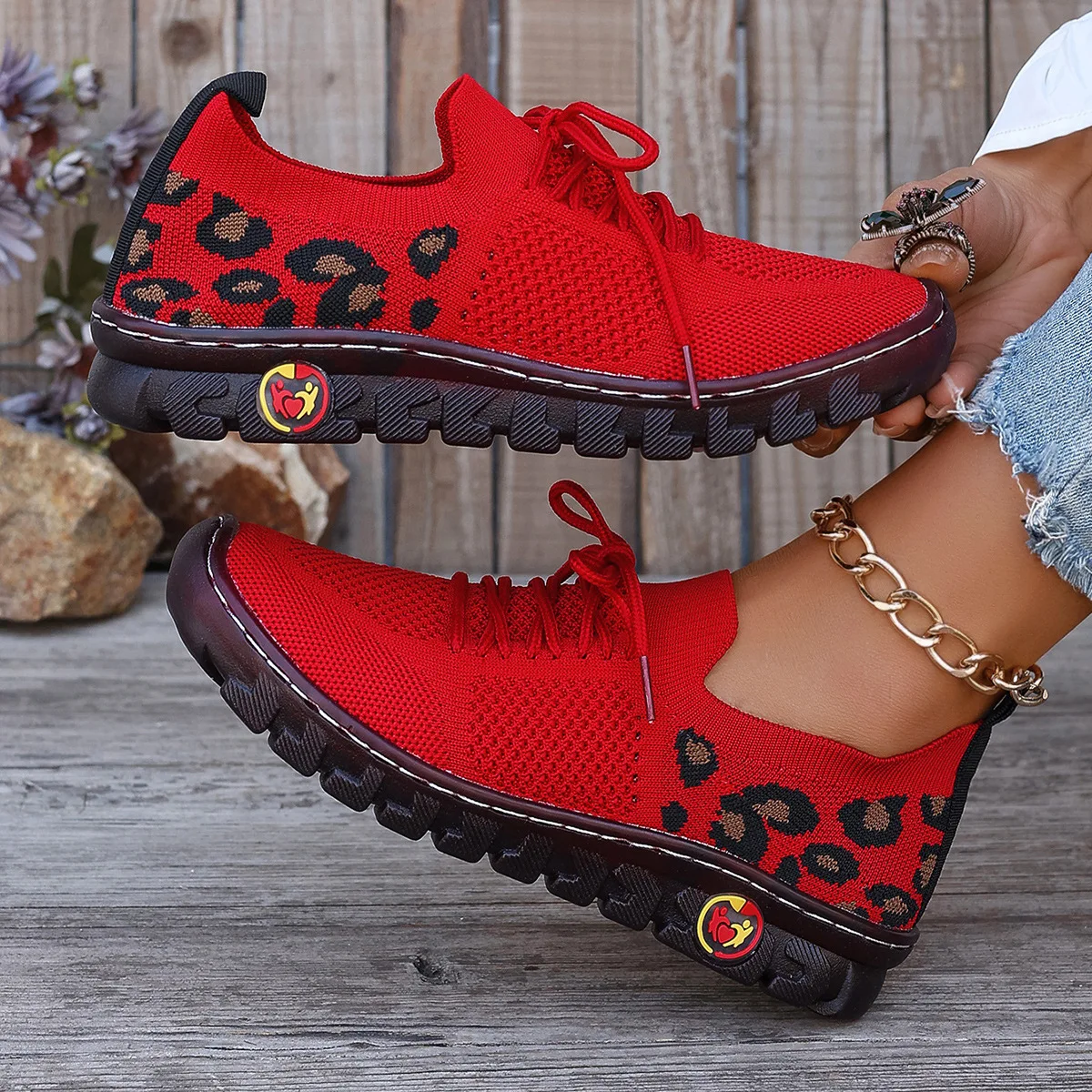 

Plus Size 36-43 Shoes for Women Summer Women Mesh Breathable Comfortable Non-slip Flats Loafers Lace Up Sneakers Women