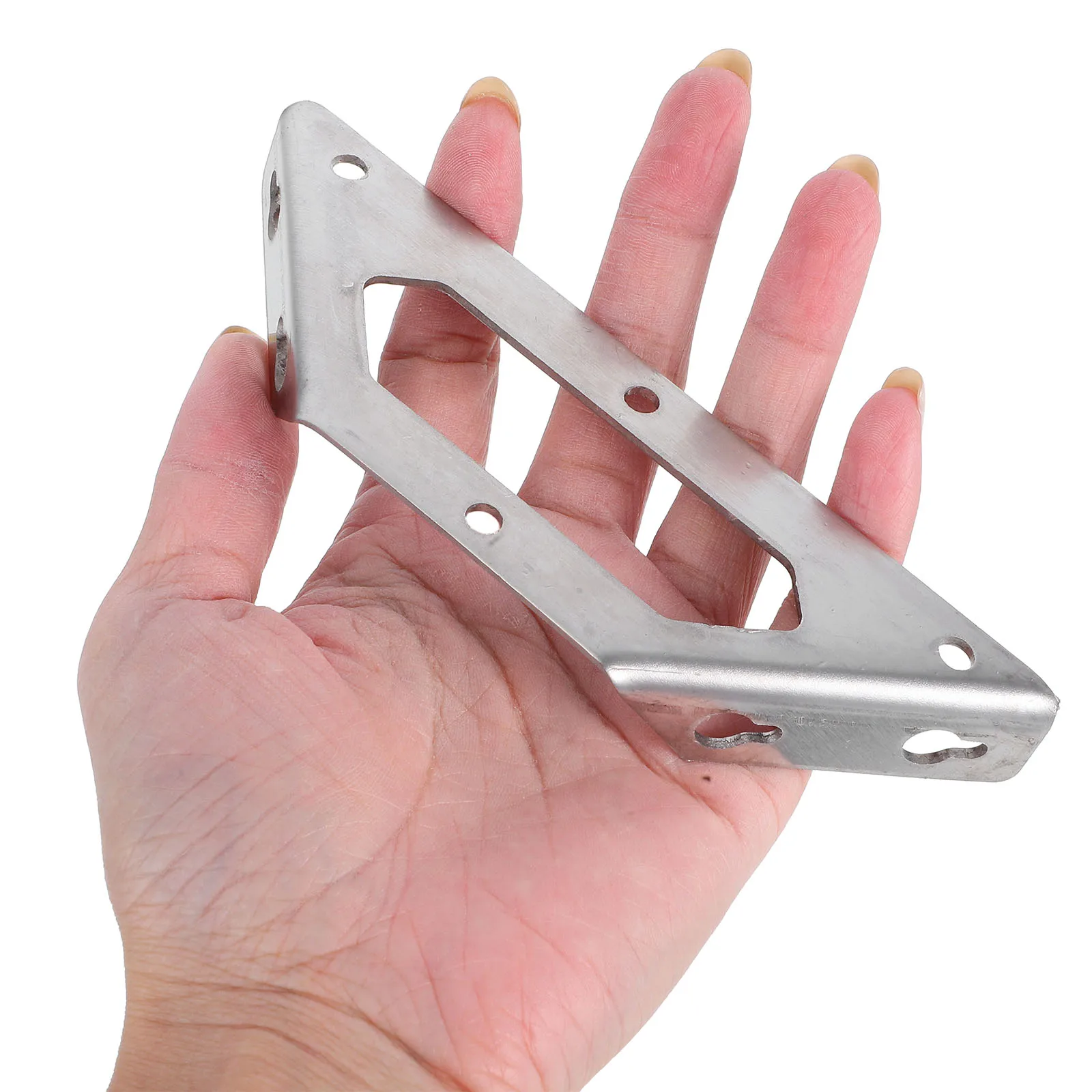 

8Pcs Universal Stainless Steel Corner Braces for Wood Metal Structures Hidden Design Furniture Connection Support