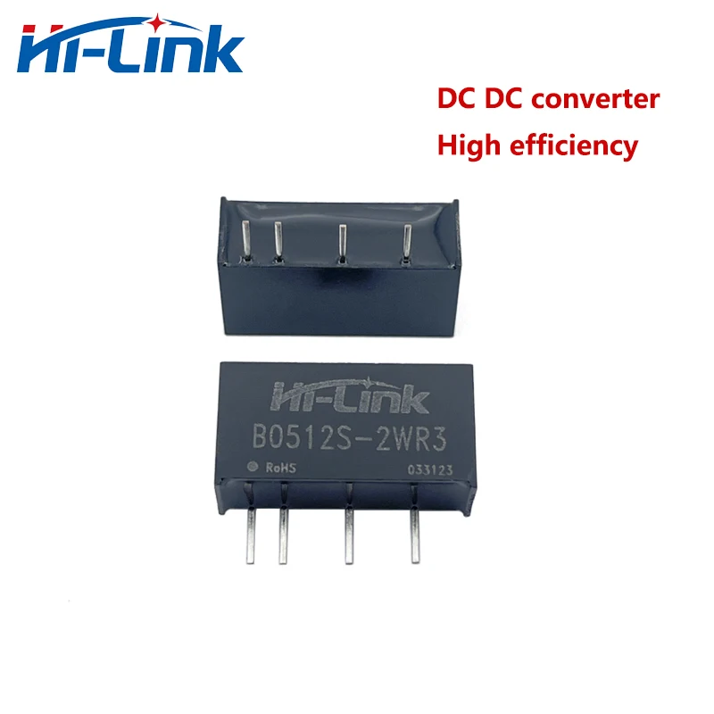 

Hi-Link Manufacturer New 50pcs/lot Mini B0512S-2WR3 2W 12V 166mA DC DC Converter Power Supply Intelligent Module Smart Home