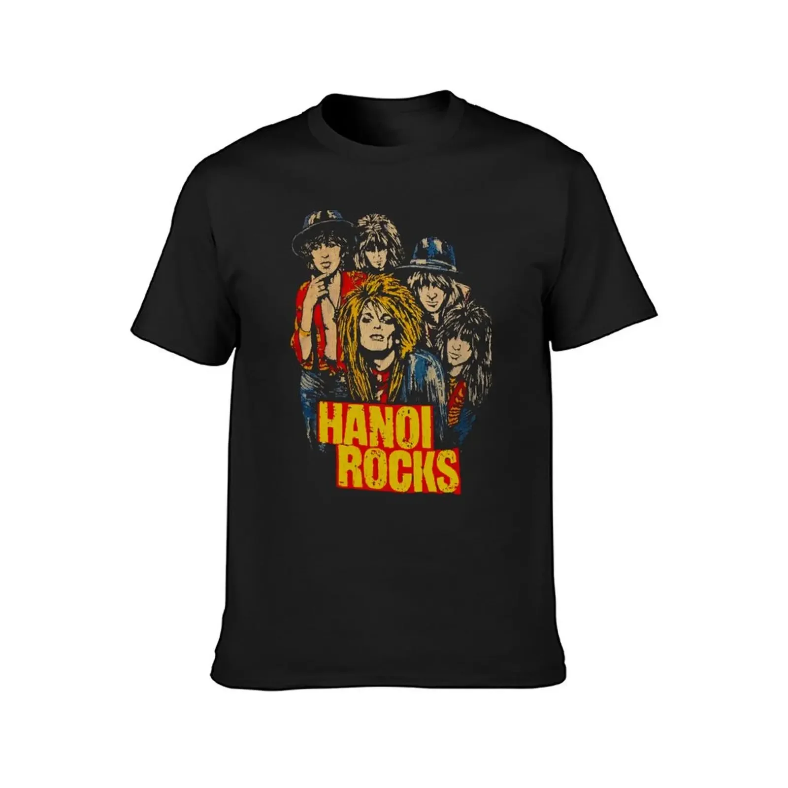 Hanoi Rocks Vintage T-Shirt Short sleeve tee anime figures anime clothes man clothes shirts men graphic