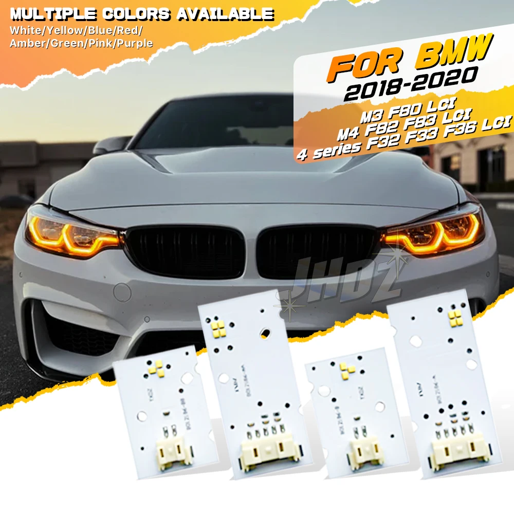 

63117493229 Желтая светодиодная плата Angel Eyes DRL для BMW M3 M4 CSL 4 серии F80 F82 F83 F32 F36 F33 LCI 18-20 дневные ходовые огни